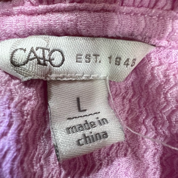 Cato Pink Ruffled Flutter Sleeve Blouse - Picture 8 of 9